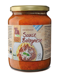 Sauce Bolognese im gro�en Glas